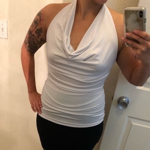 Drape Neck Halter Top